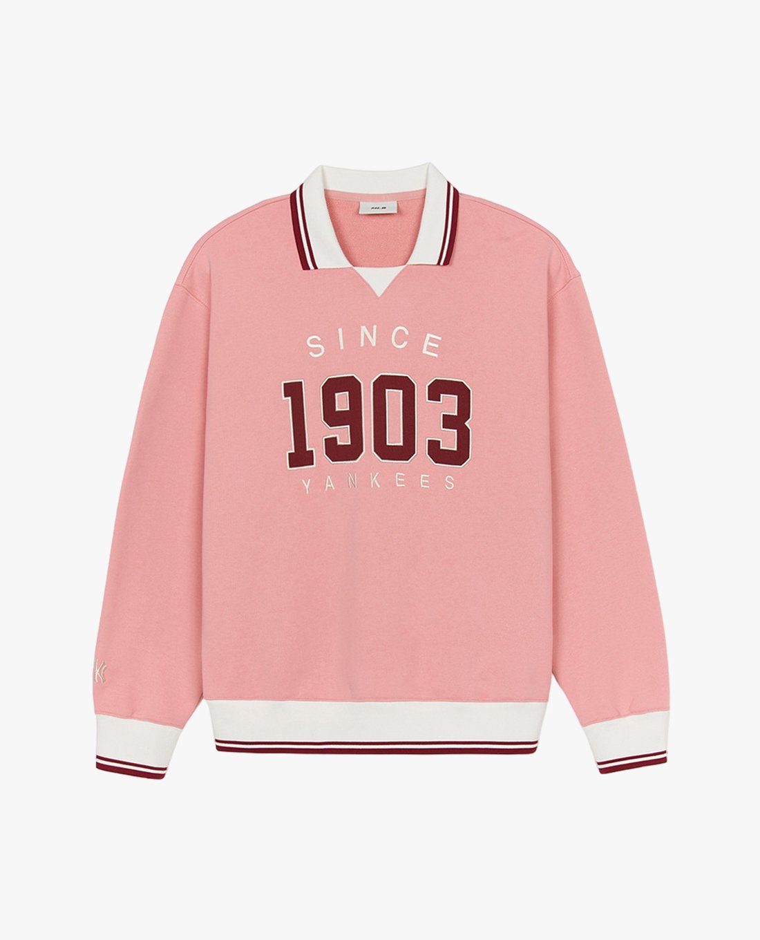 MLB - Áo sweatshirt unisex cổ bẻ tay dài Varsity Sportive