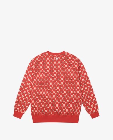  MLB - Áo sweatshirt tay dài cổ tròn Full Side Monogram Overfit 