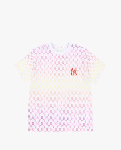  MLB - Áo thun cổ tròn ngắn tay Monogram Gradation 