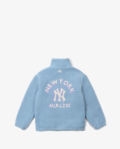  MLB - Áo khoác lông cổ cao Boa Fleece Back Logo 