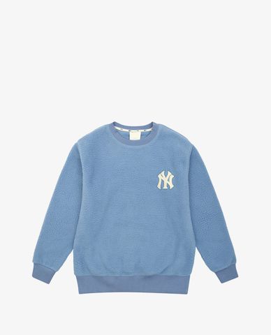  MLB - Áo sweatshirt phom suông tay dài Fleece Basic Logo Overfit 