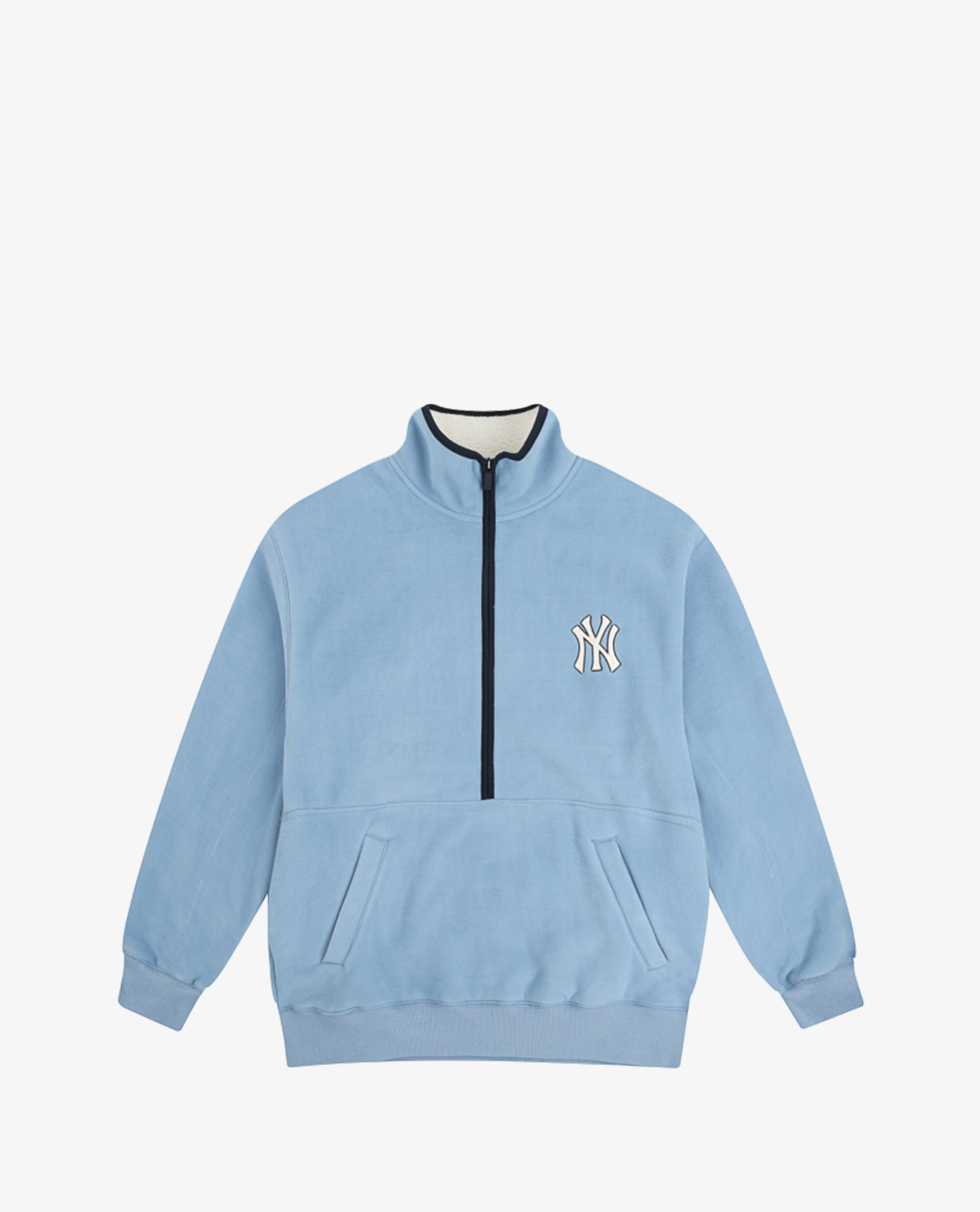 MLB - Áo sweatshirt cổ đứng tay dài Fleece New York Yankees
