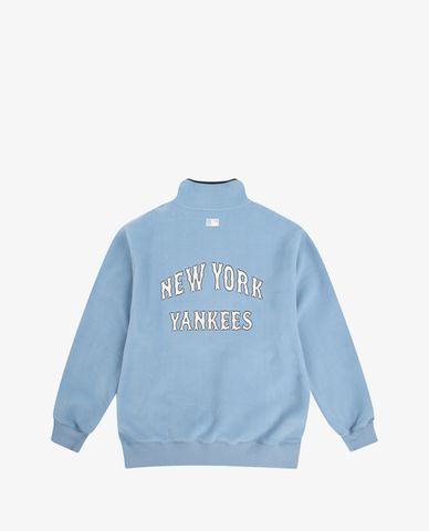  MLB - Áo sweatshirt cổ đứng tay dài Fleece New York Yankees 
