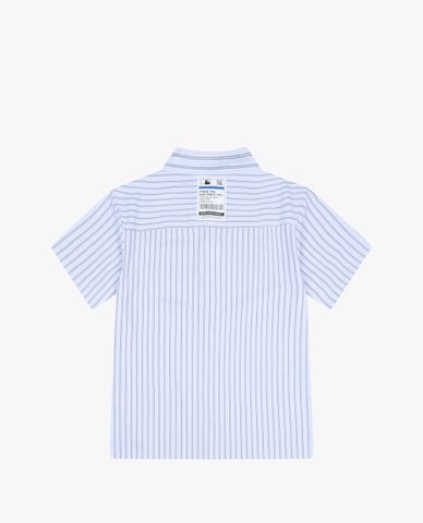  MLB - Áo sơ mi ngắn tay kẻ sọc thời trang Pride Tag 