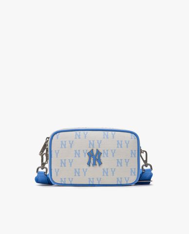  MLB - Túi đeo chéo unisex phom chữ nhật Classic Monogram Jacquard Mini 