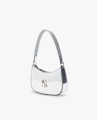  MLB - Túi đeo vai nữ Basic Silver 