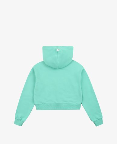  MLB - Áo hoodie nữ phom croptop Classic Logo 