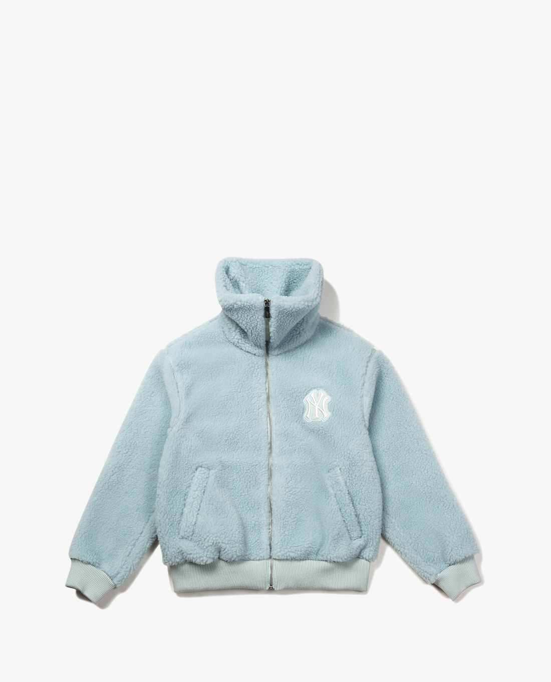 MLB - Áo khoác lông nữ cổ cao tay dài Fleece
