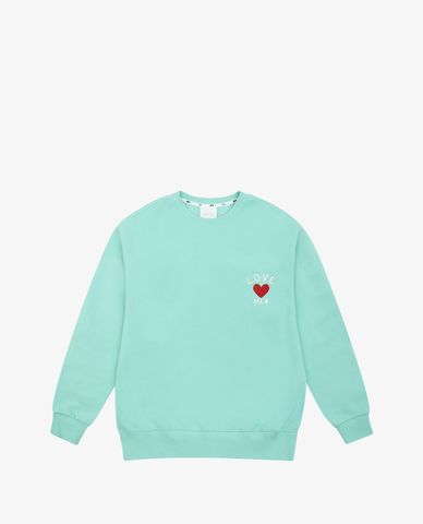  MLB - Áo sweatshirt tay dài cổ tròn MLB Heart 