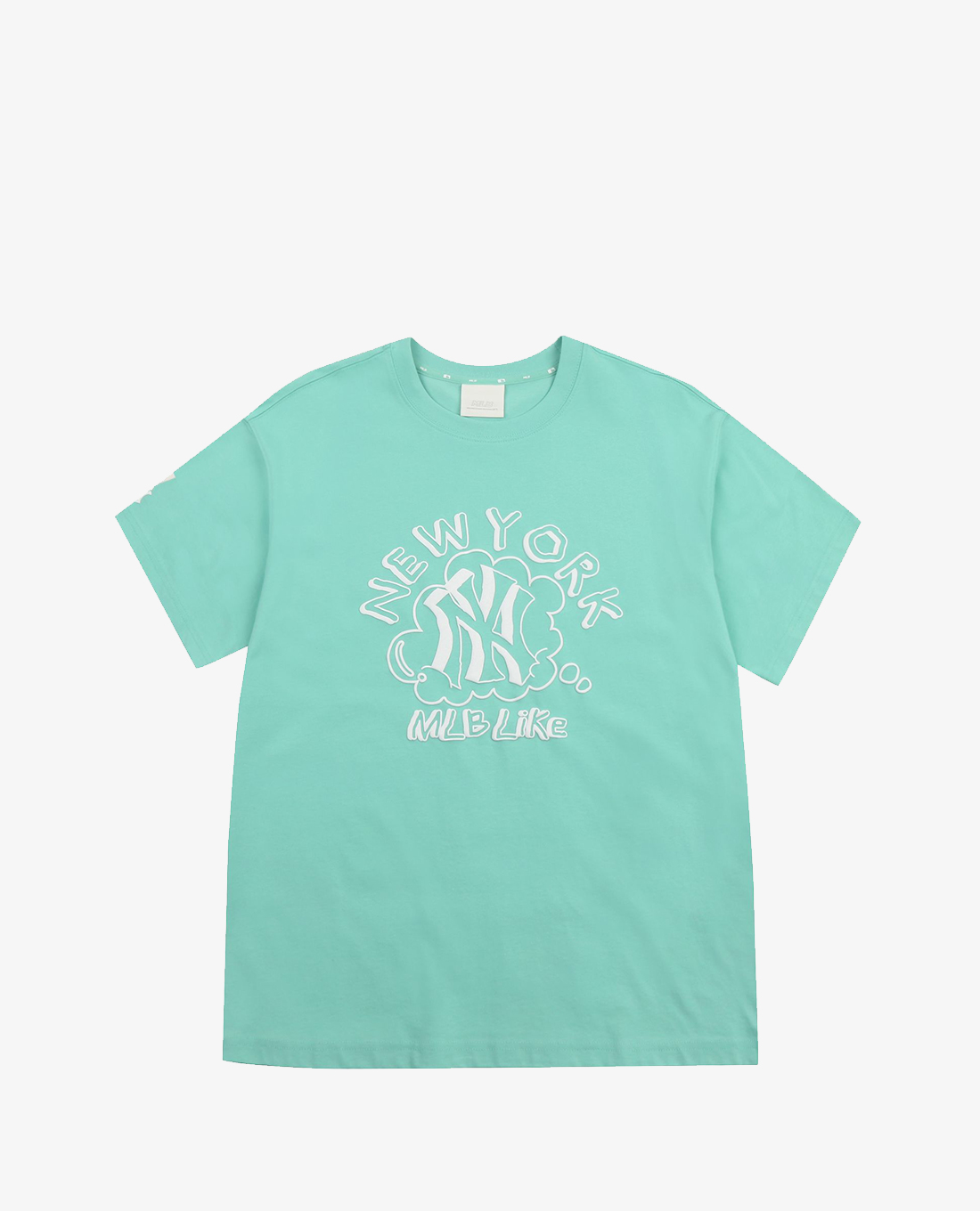 MLB - Áo thun cổ tròn ngắn tay LIKE Solid Color Popcorn