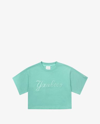  MLB - Áo croptop nữ tay ngắn Class Logo 