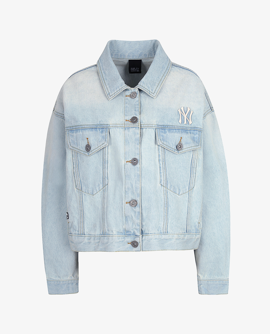 MLB - Áo khoác denim unisex lửng New York Yankees