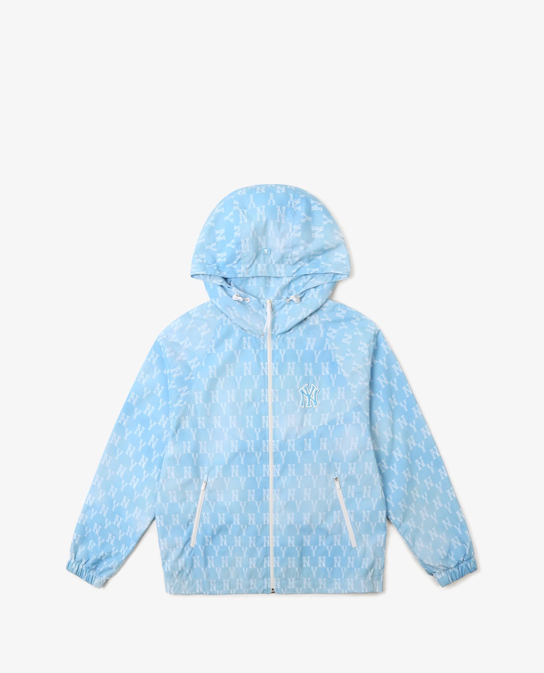 MLB - Áo khoác kiểu tay dài phối mũ trùm Monogram Crop Windbreak