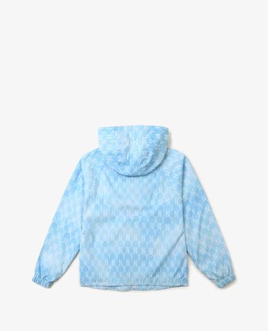  MLB - Áo khoác kiểu tay dài phối mũ trùm Monogram Crop Windbreak 