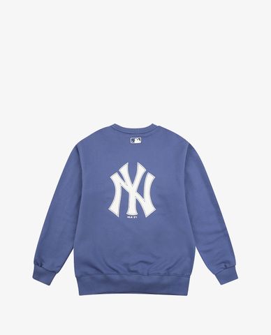  MLB - Áo sweatshirt cổ tròn tay dài phối logo NY 