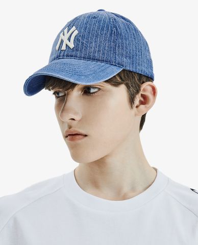  MLB - Nón bóng chày Denim Stripe 