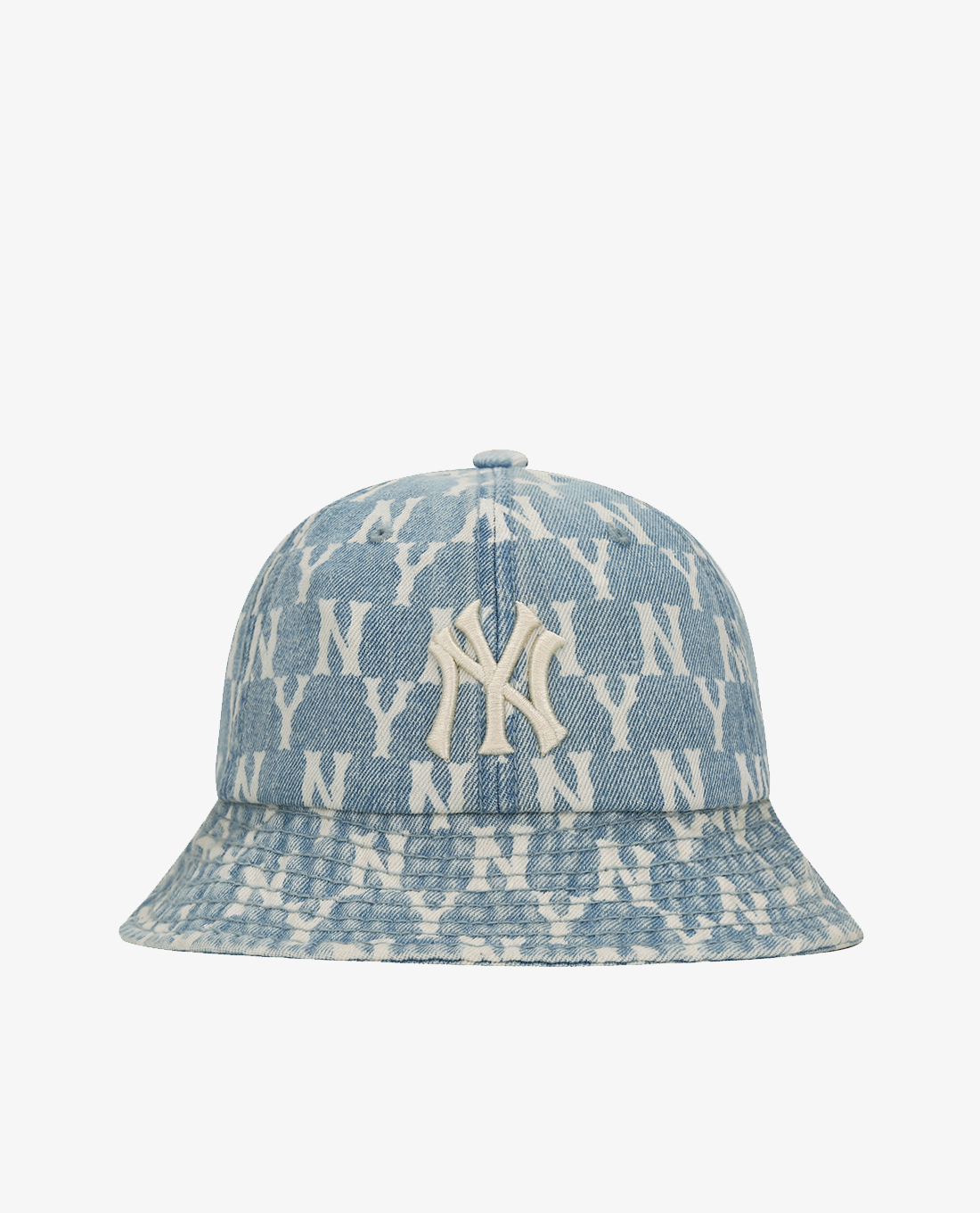 MLB - Nón bucket thời trang Monogram Denim Dome