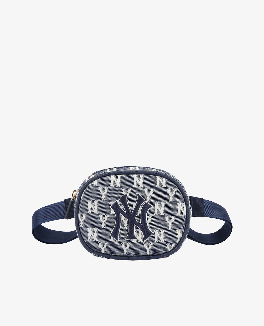 MLB - Túi bao tử phom bầu dục Denim Monogram
