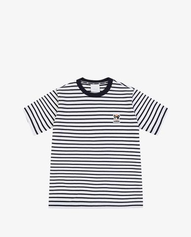  MLB - Áo thun cổ tròn ngắn tay Bark Stripe 