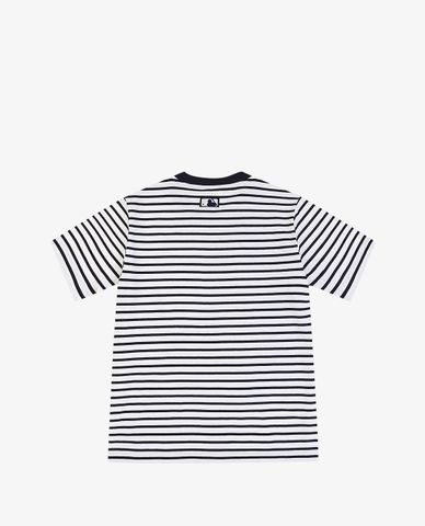  MLB - Áo thun cổ tròn ngắn tay Bark Stripe 