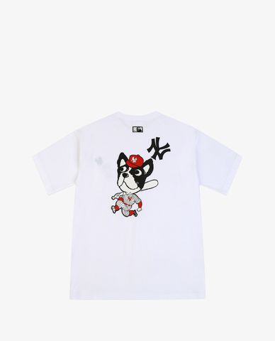  MLB - Áo thun cổ tròn ngắn tay Bark New York Yankees 