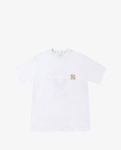  MLB - Áo thun cổ tròn ngắn tay MLB X Mickey Mouse 3Circle 