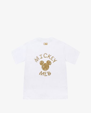  MLB - Áo thun cổ tròn ngắn tay MLB X Mickey Mouse 3Circle 