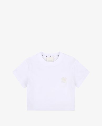  MLB - Áo croptop nữ tay ngắn cổ tròn phom suông thời trang 