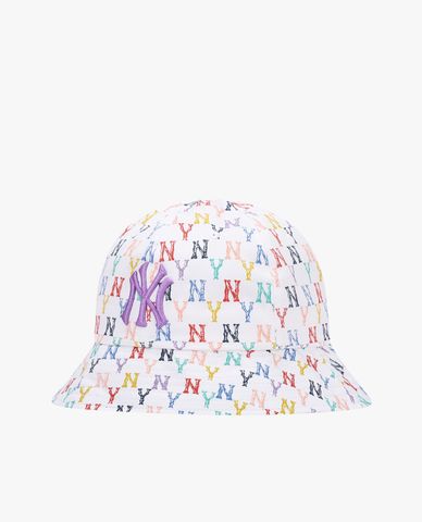  MLB - Nón bucket thời trang Monogram Rainbow 