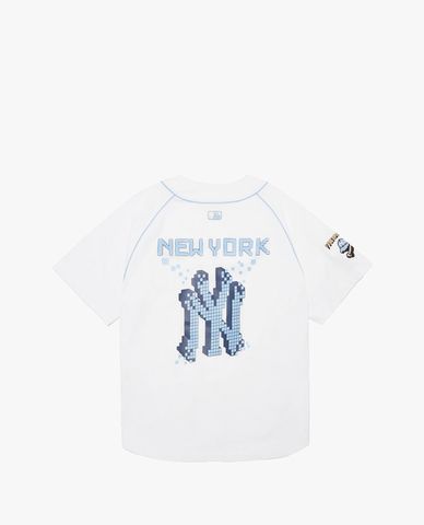  MLB - Áo bóng chày unisex tay ngắn Common Pixel 