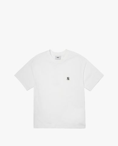  MLB - Áo thun unisex cổ tròn tay ngắn Basic Small Logo 