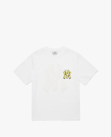  MLB - Áo thun unisex cổ tròn tay ngắn Basic Back Logo 