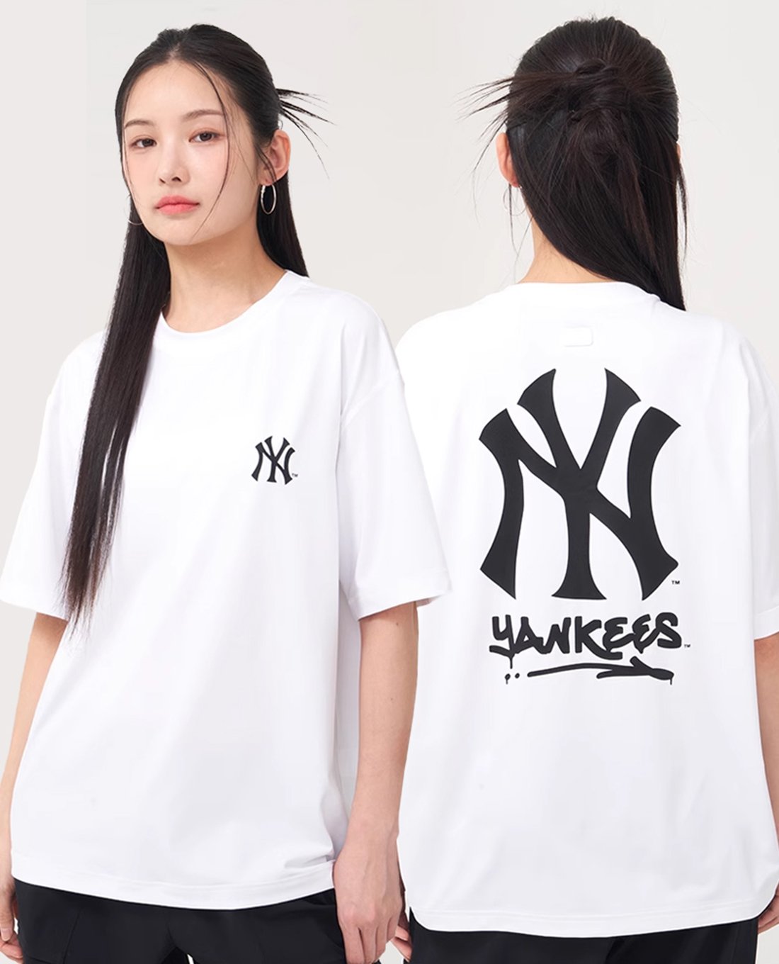 MLB - Áo thun unisex Basic Mega Logo Oversized