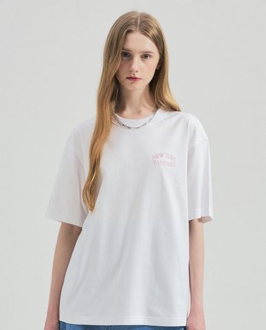  MLB - Áo thun unisex cổ tròn tay ngắn Vintage Sports Functional Big Logo 