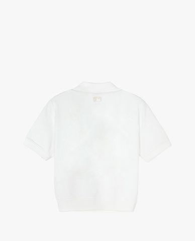  MLB - Áo polo nữ cổ bẻ tay ngắn phối logo New York Yankees 