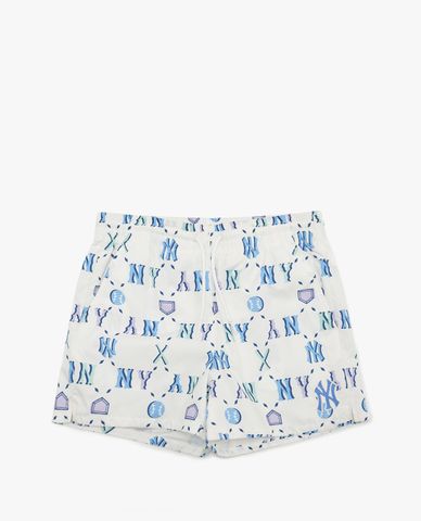  MLB - Quần shorts ngắn nữ lưng thun Summer Monogram Woven 