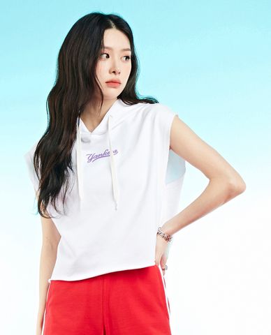  MLB - Áo sát nách phối mũ WMS Basic 