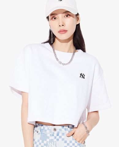  MLB - Áo croptop nữ tay ngắn WMS Basic 