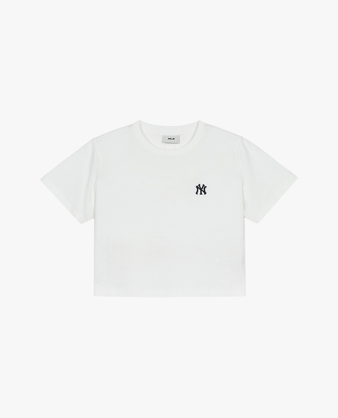 MLB - Áo croptop nữ cổ tròn tay ngắn Basic