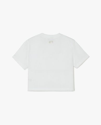  MLB - Áo croptop nữ cổ tròn tay ngắn Street Small Logo Functional 