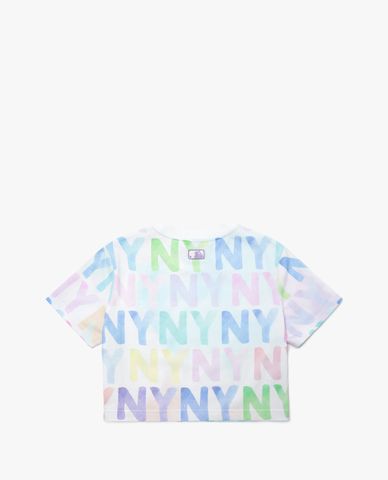  MLB - Áo croptop nữ tay ngắn Watercolor Monogram 