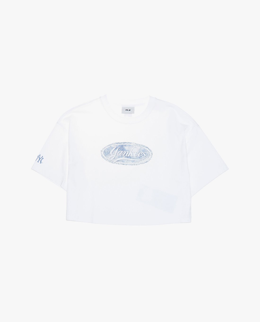 MLB - Áo croptop nữ cổ tròn tay ngắn Monogram Series