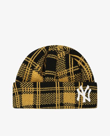  MLB - Nón len họa tiết kẻ sọc Check 