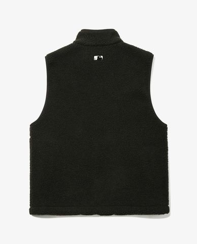  MLB - Áo khoác lông không tay phối zip Wool Fleece 