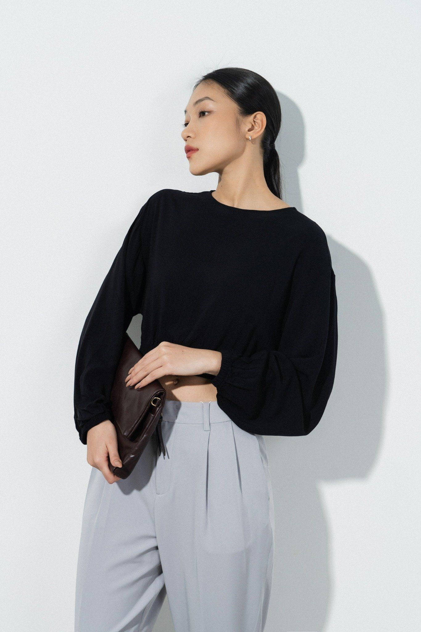  Áo nữ bo gấu tay bồng 