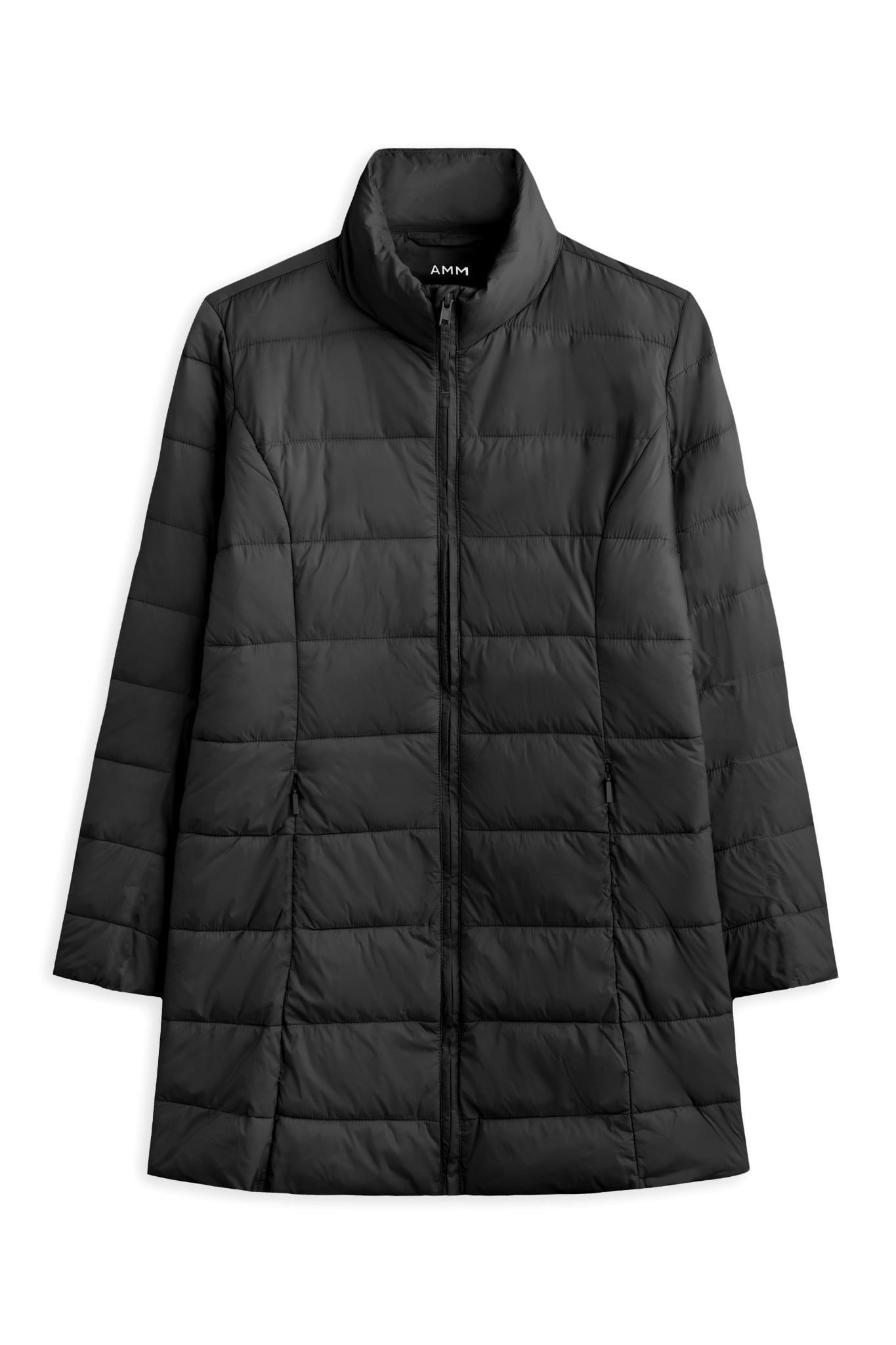  Áo khoác nữ chần bông dáng dài 