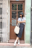  Chân váy nữ midi kiểu wrap 