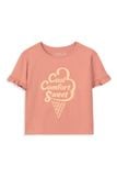  Áo t shirt bé gái hình kem 