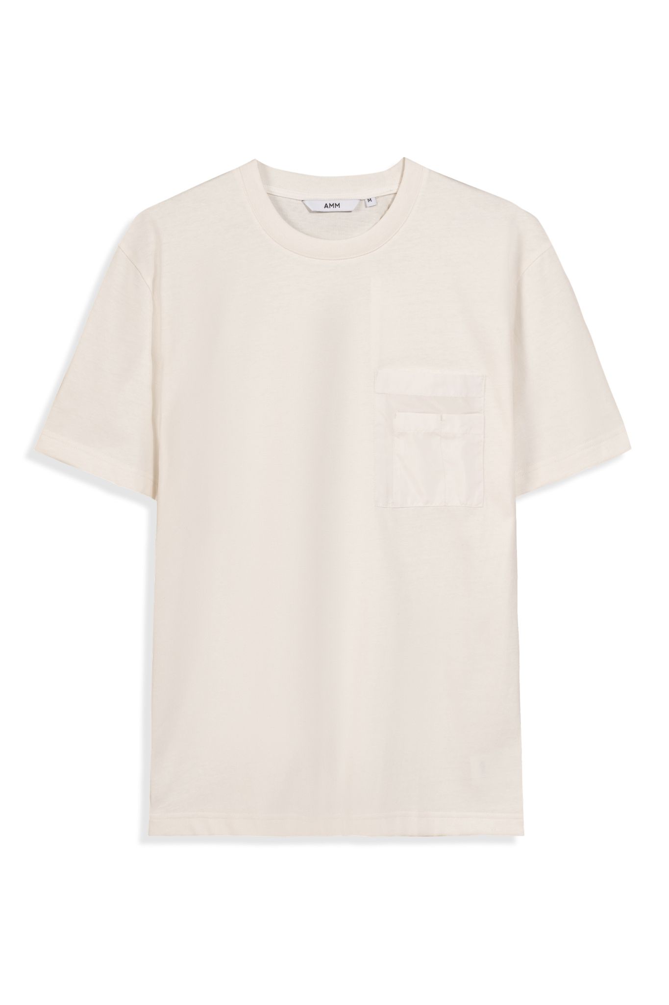  Áo Tshirt túi ngực phối vải Taffeta dáng Relax 
