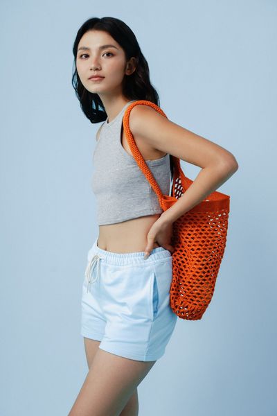  Áo thun không tay dáng ngắn 